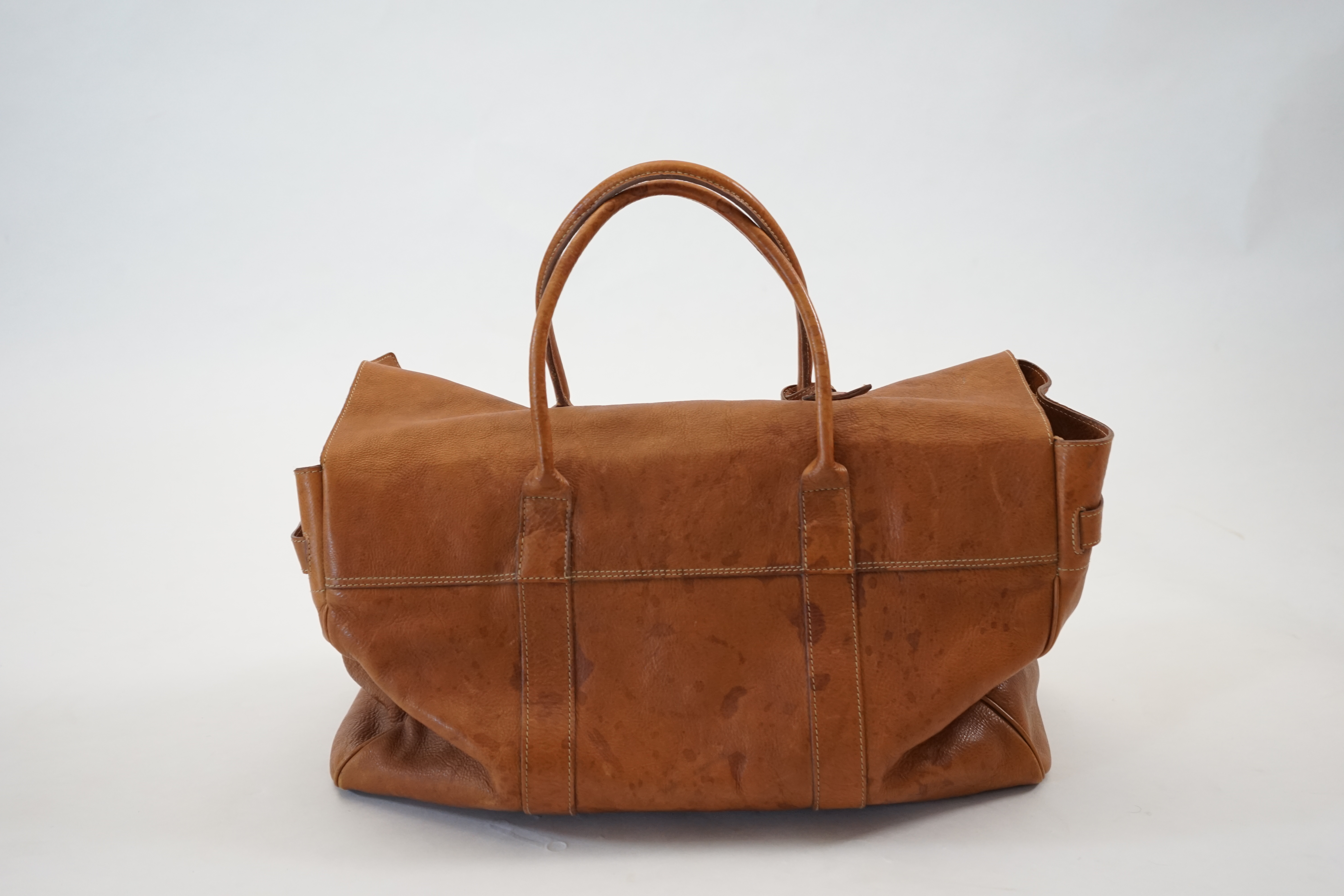 A Mulberry large Bayswater, in natural grain tan brown leather width 50cm, depth 20cm, height 30cm
